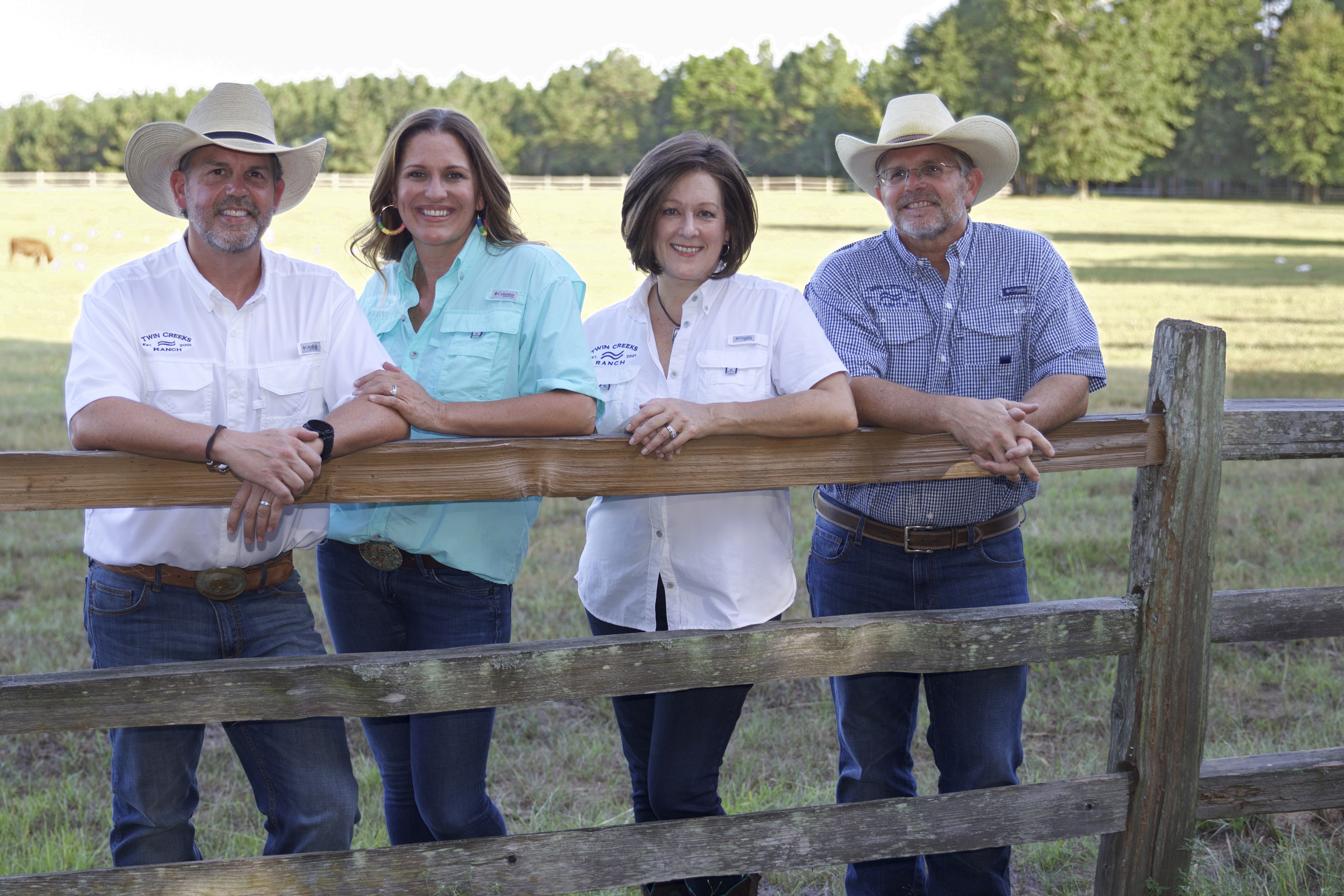 Robert Lydick, Emily Lydick, Darlynn Lydick, John Lydick at Twin Creeks Ranch, August 2020